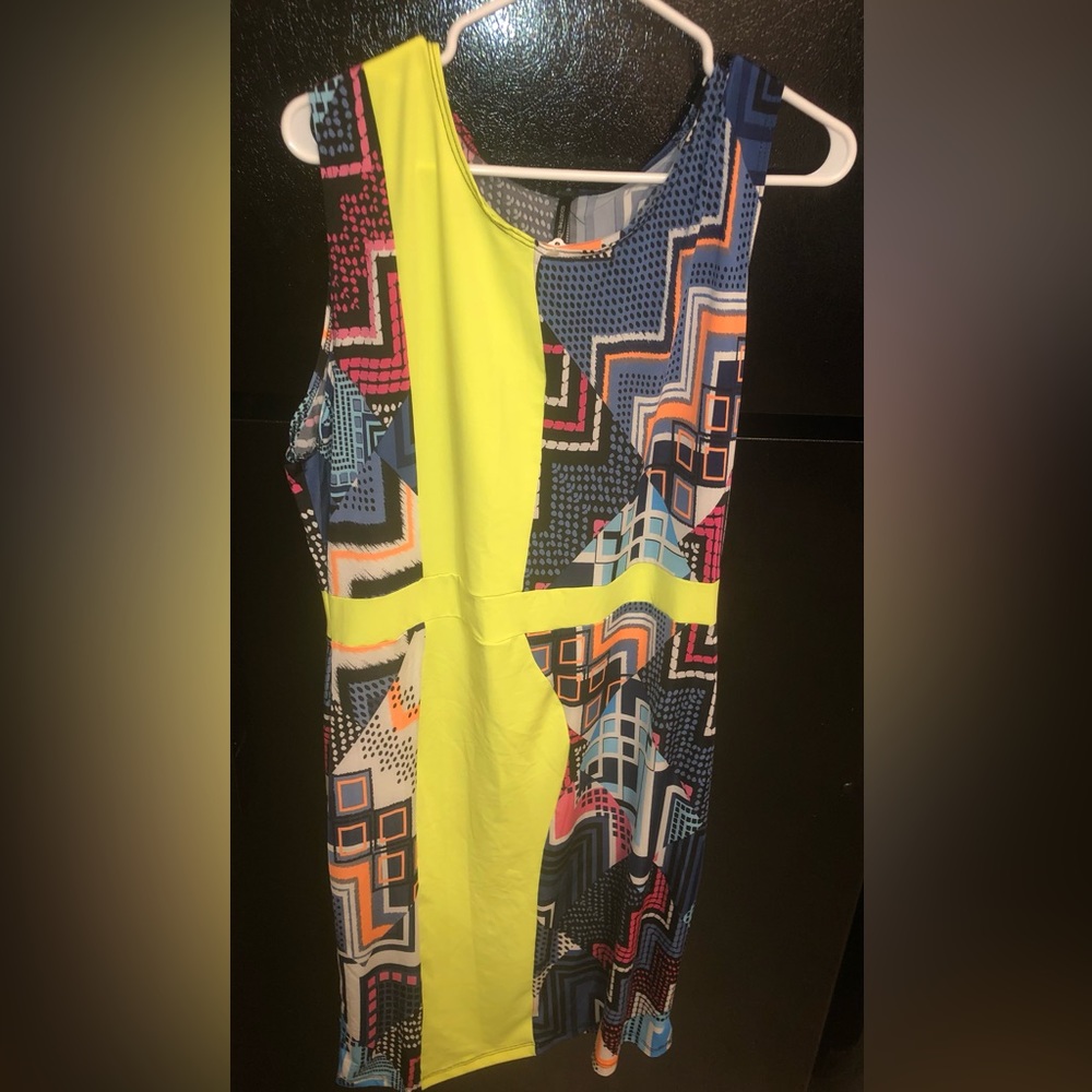 Neon Plus Size Bodycon Dress 3x